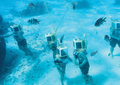 Plongée en scaphandre dans le lagon de Bora Bora